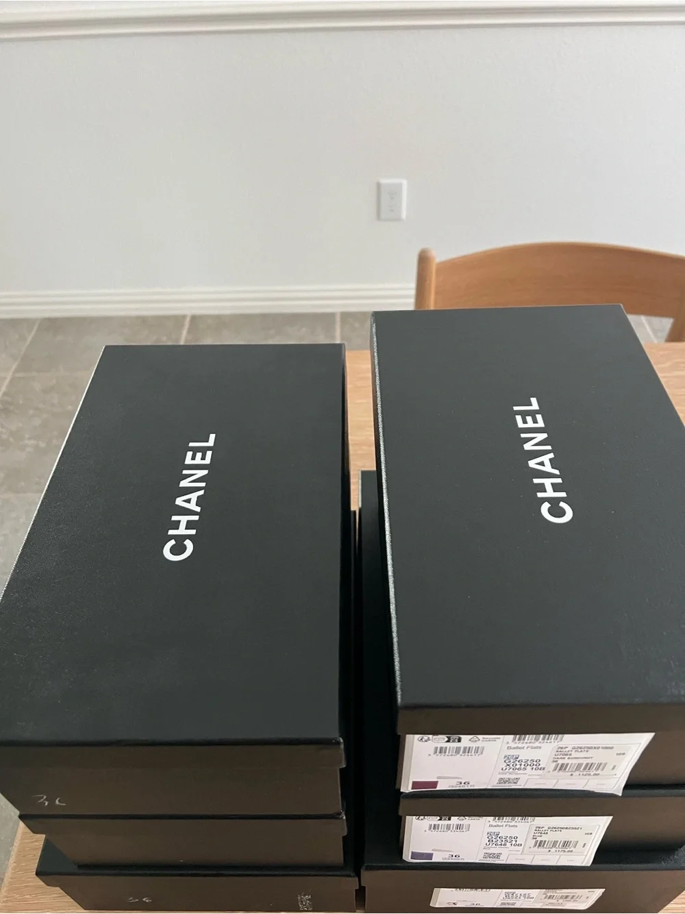 Chanel Shoe Boxes (Set of 6)